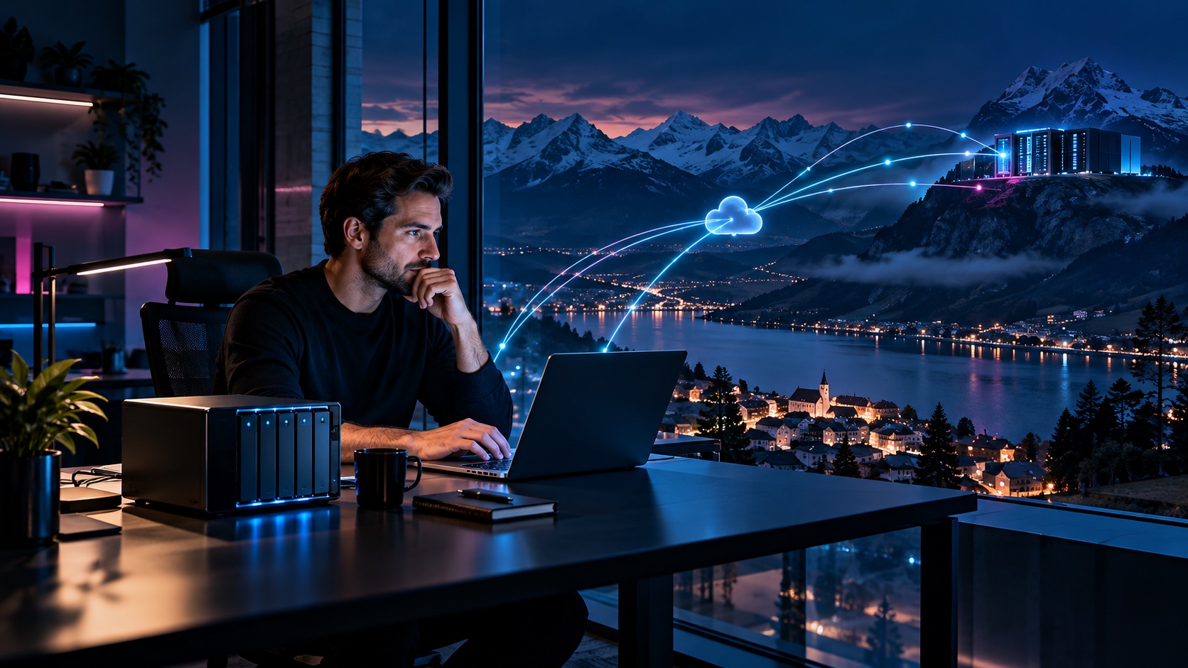 Digitale Datensicherung und Fernbetreuung für Unternehmen in alpiner Umgebung
