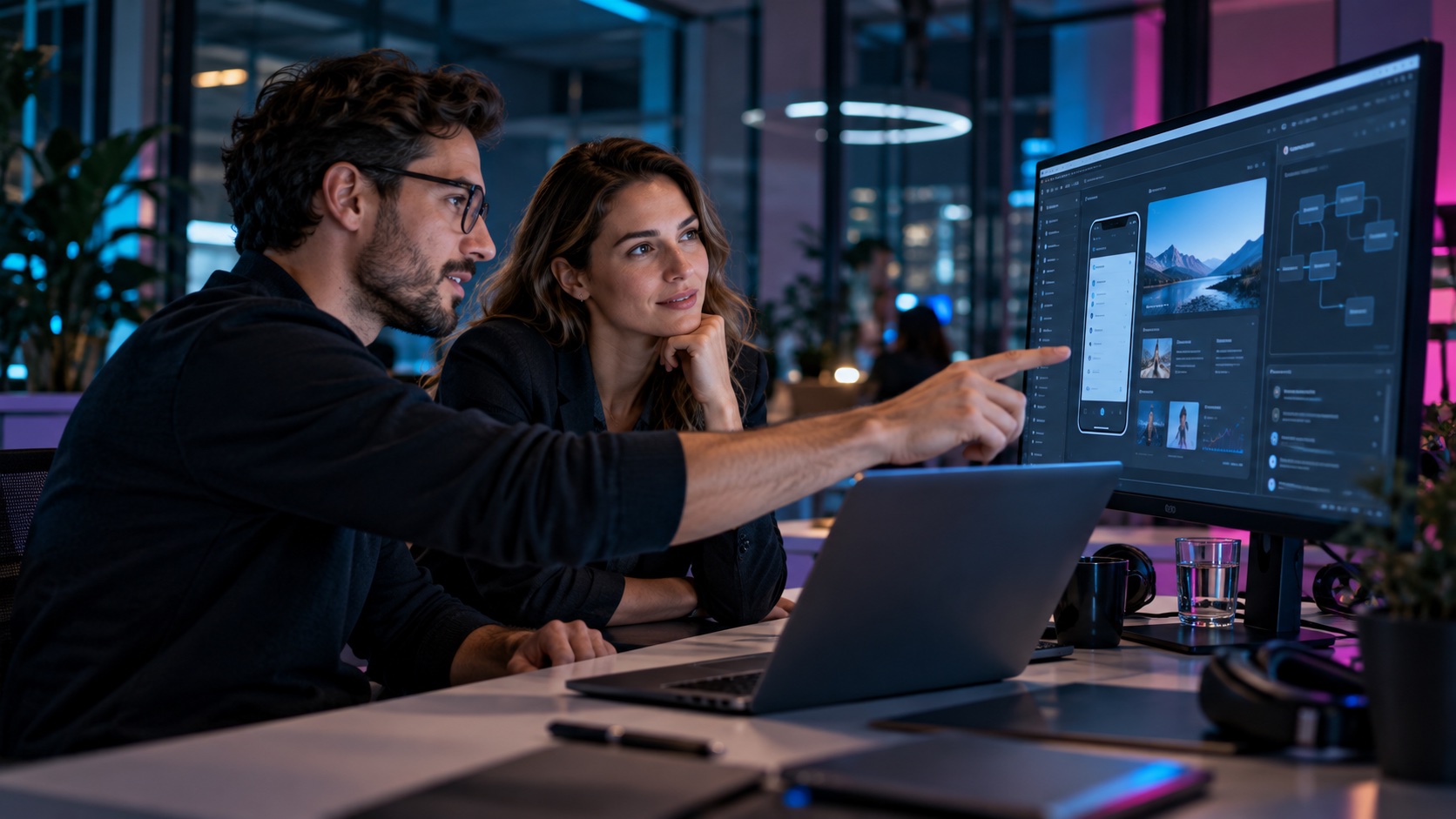 Gemeinsame Besprechung eines Softwareprototyps