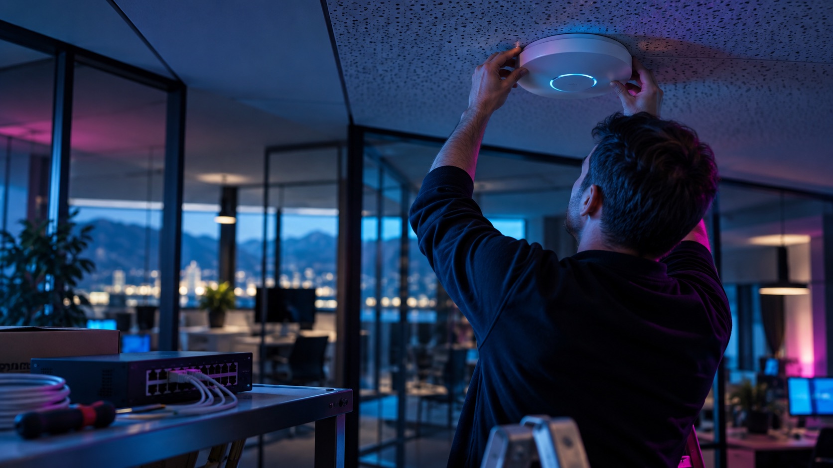 UniFi Netzwerk & WLAN – Technische Betreuung (Symbolbild) Symbolbild: Technische Betreuung zu UniFi Netzwerk & WLAN.