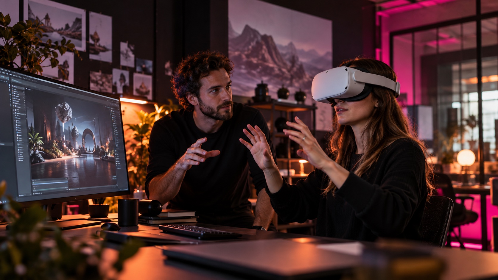 Begleiteter Test einer Anwendung mit VR-Headset